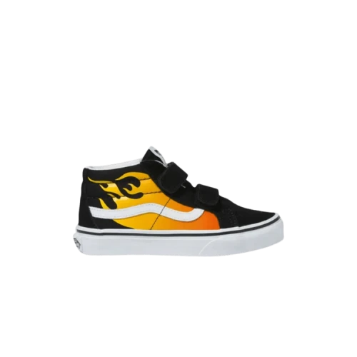 Vans Sk8-Mid Reissue Velcro Toddler 'Hot Flame'