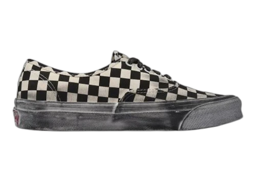 Vans Vault OG Authentic LX Stressed Black White Checkerboard
