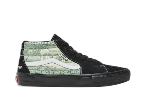 Vans Supreme x Skate Grosso Mid 'Dollar Bill - Black'