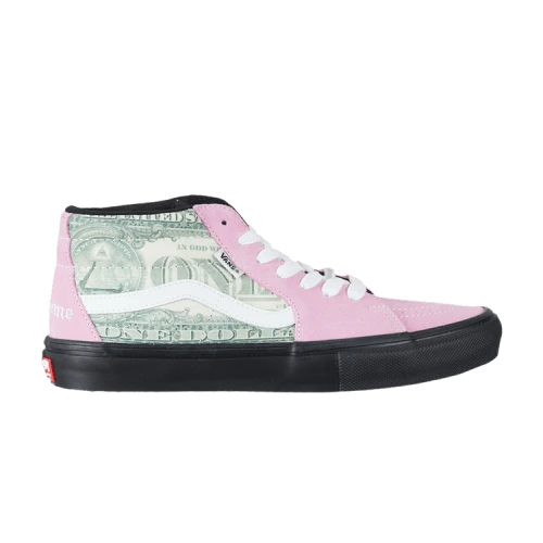Vans Supreme x Skate Grosso Mid 'Dollar Bill - Pink'