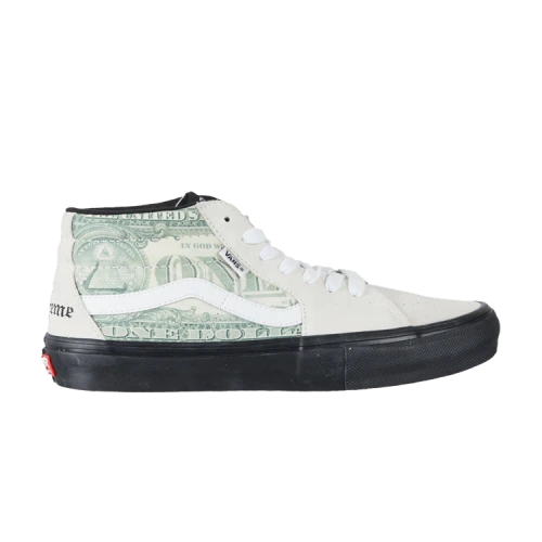 Vans Supreme x Skate Grosso Mid 'Dollar Bill - White'