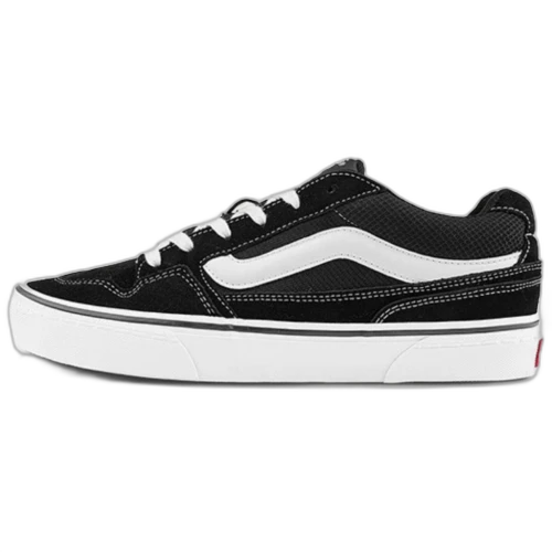 Vans Caldrone Abrasion Resistant Low top Canvas Shoes Unisex Black White