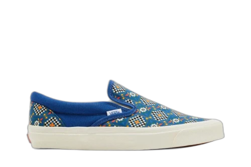 Vans Classic Slip-On 98 DX Anaheim Factory Tile Checkerboard Blue