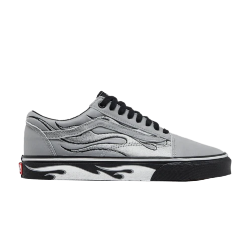 Vans Old Skool A$AP Worldwide Silver Reflective Flames