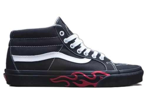 Vans SK8-Hi Mid Black Flames