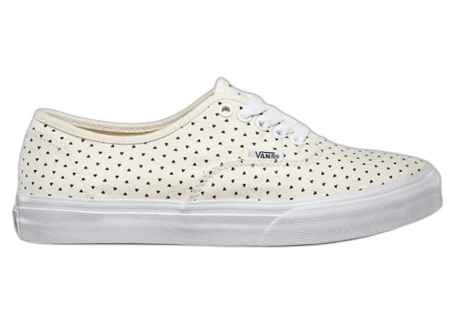 Vans Authentic Slim Micro Hearts Classic White Black