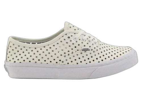 Vans Authentic Slim Perf Stars White (Women's)