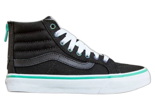 Vans Sk8-Hi Slim Zip Iridescent Eyelets Black (Women's)