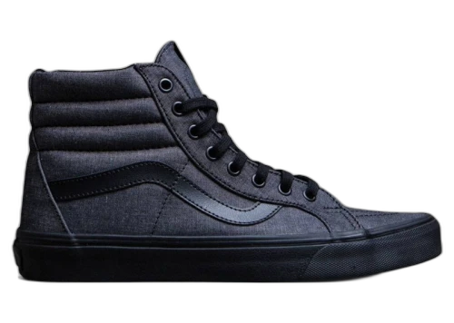 Vans Sk8-Hi Re-Issue Black Mono Chambray