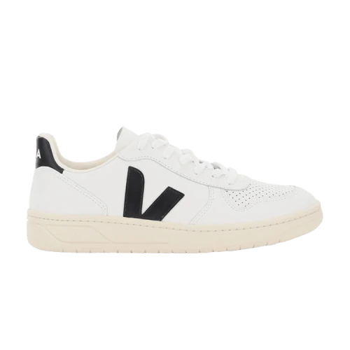 Veja V-10 Leather 'White Black' (Women's)