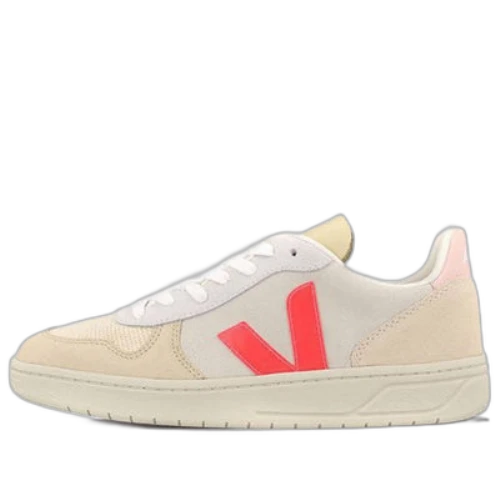 Veja V-10 Lace-Up 'Beige Neon Pink'