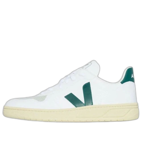 Veja V-10 Lace-Up Sneakers 'White Teal Green'