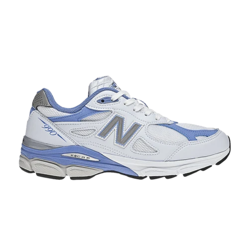New Balance 990v3 Made In USA Wide 'White Blue' (Women's)