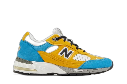 New Balance Sneakersnstuff x 991 Made in England 'Blue Yellow' (Women's)