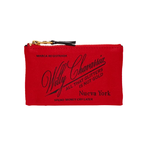 Willy Chavarria Label Wallet 'Red Hot'