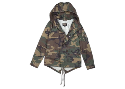 Alpha Industries Women's Swoop Fishtail Coat Camo/Woodland Camo