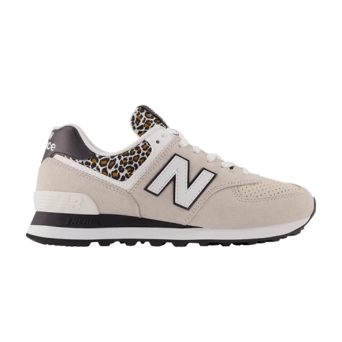 New Balance 574 Grey Black Leopard Print (Women's)