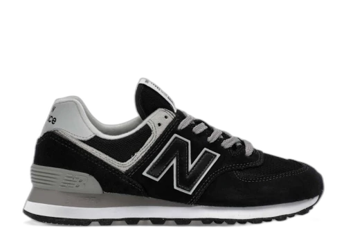 New Balance 574 Black Grey (Women's)