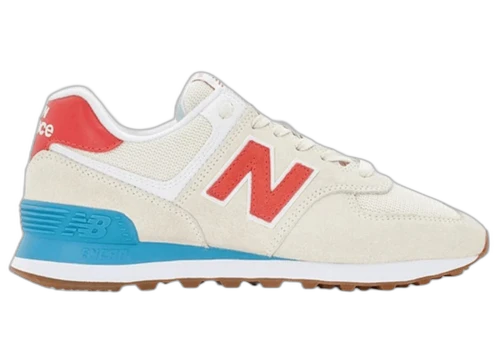 New Balance 574 Beige Red (Women's)