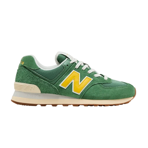 New Balance 574 Mallard Green Yellow (Women's)