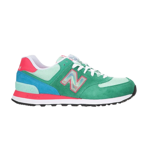 New Balance 574 Series Sneakers 'Green Red' (Women's)