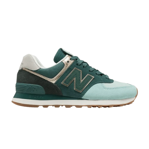 New Balance 574 Metallic Patch Agave (Women's)