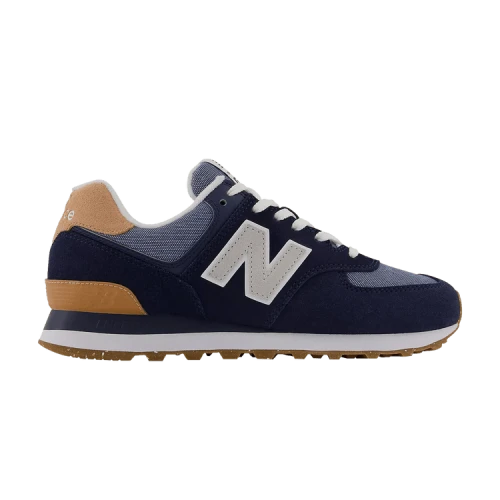 New Balance 574 Navy Blue Denim Gum (Women's)