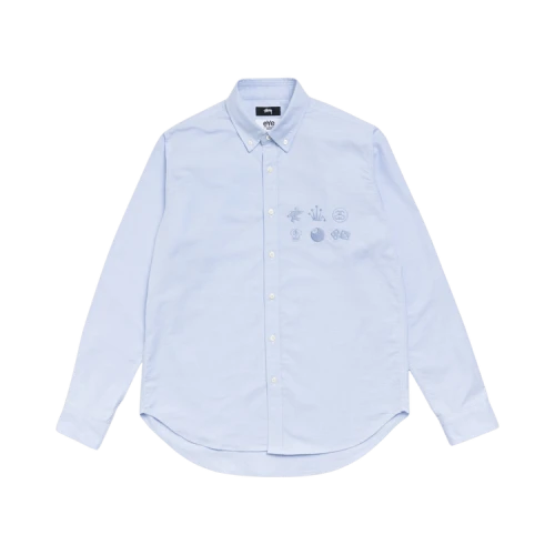 Stussy Junya Button Down Shirt 'Saxe Blue'