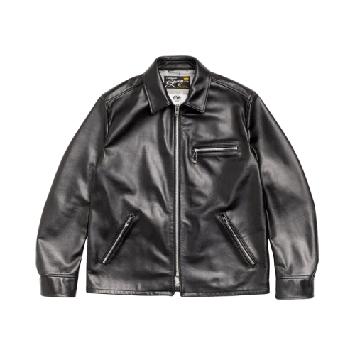 Stussy Junya Leather Jacket 'Black'