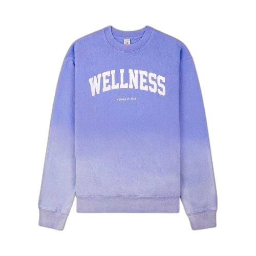 Sporty & Rich Wellness Ivy Crewneck 'Dip Dye Blue/White'