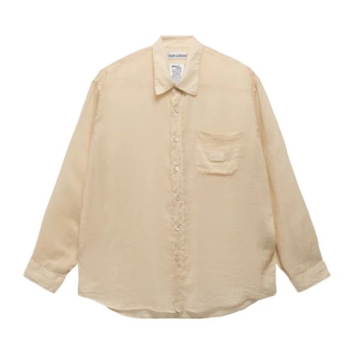 Stussy x Our Legacy Work Shop Shirt 'Sand Cotton Silk'