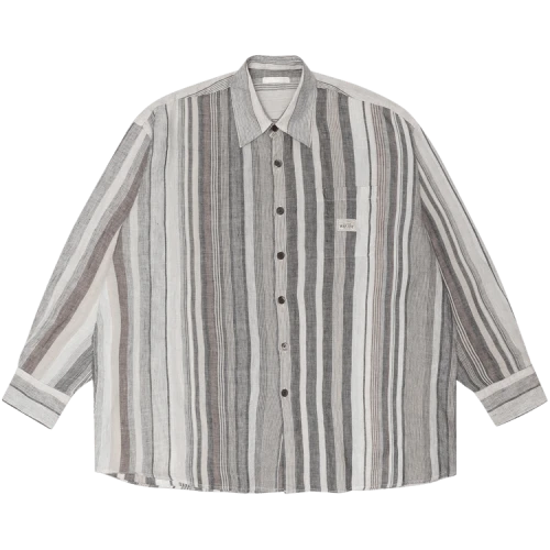 Stussy x Our Legacy Work Shop Borrowed Shirt 'Raw Linen Stripe'