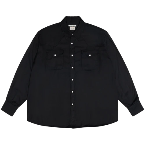 Stussy x Our Legacy Work Shop Ranch Shirt 'Black High Twist Twill'