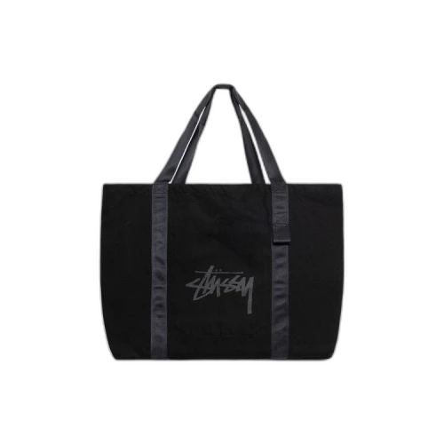 Stussy x Our Legacy Work Shop Big Beach Tote 'Black Heavy Twill'