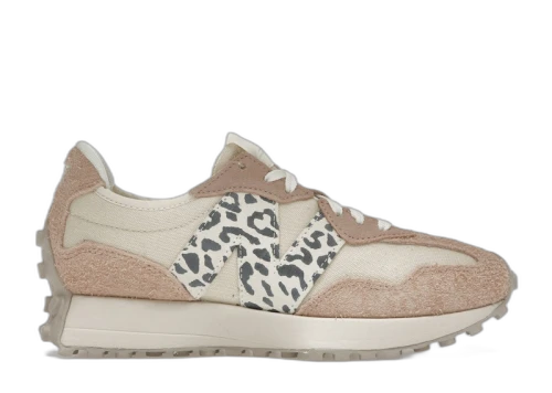 New Balance 327 Flat Taupe Linen Leopard (Women's)