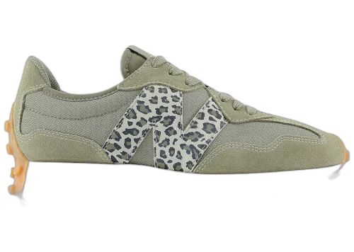 New Balance 327 Dark Olivine Leopard (Women's)