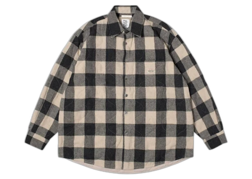 Stussy x Our Legacy Borrowed Shirt Grey/Beige