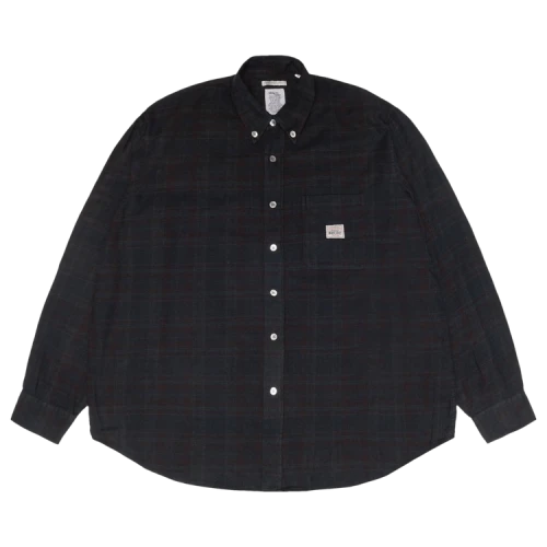 Stussy x Our Legacy Work Shop Check Shirt 'Overdyed Navy'