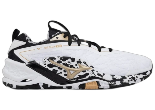 Mizuno Wave Stealth Neo 2 White Black Ge Gold