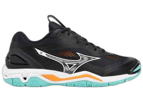 Mizuno Wave Stealth 6 Black Tangelo Ice Green