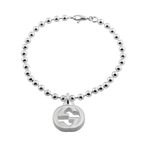 Gucci Interlocking G Charm Bracelet Silver