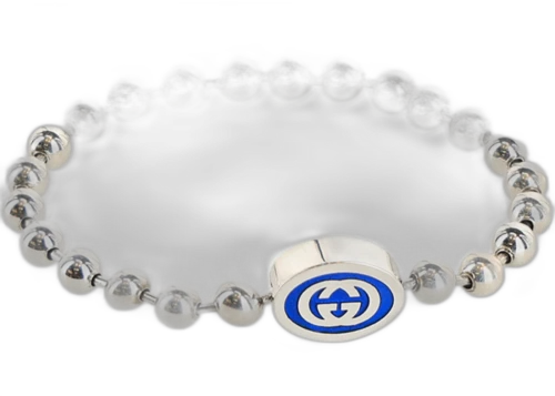Gucci Interlocking G Boule Chain Bracelet Silver