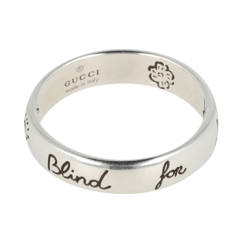 Gucci Blind For Love Ring Silver