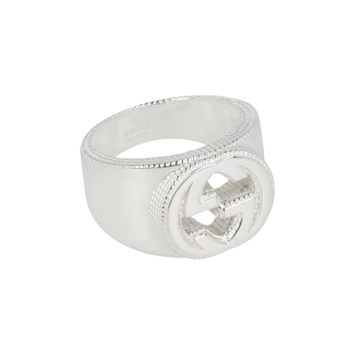 Gucci Sterling Silver Interlocking G Ring Silver