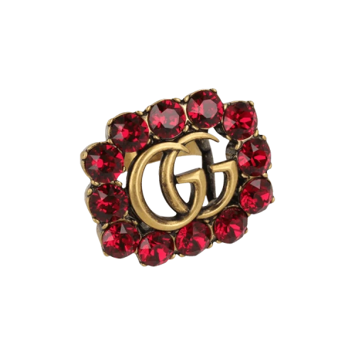 Gucci GG Marmont Crystal Ring Gold