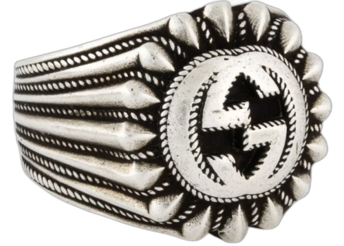 Gucci Interlock GG Radius Ring Silver