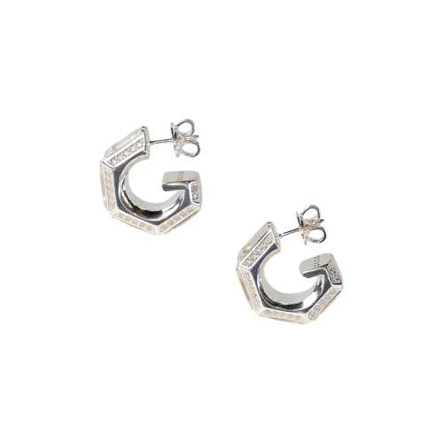Gucci Silver Gucci G Cube Earrings Silver