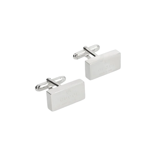 Gucci Sterling Silver Trademark Cufflinks Silver