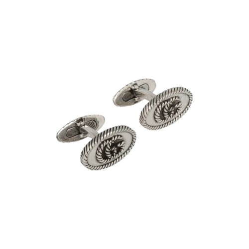 Gucci Double G Cufflinks Silver