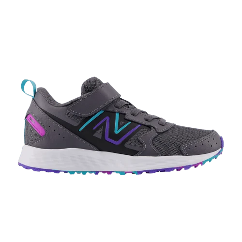 New Balance Fresh Foam 650 Bungee Lace Top Strap Big Kid 'Magnet Electric Indigo'